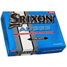 Srixon AD333 Golfbälle Verpackung, blau-weiß, Pure White, 2-Piece Ball, für Golfer