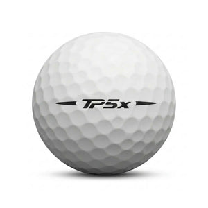 TaylorMade TP5x Tour Lakeball – Gebrauchter weißer Golfball mit TP5x Logo und Nummer