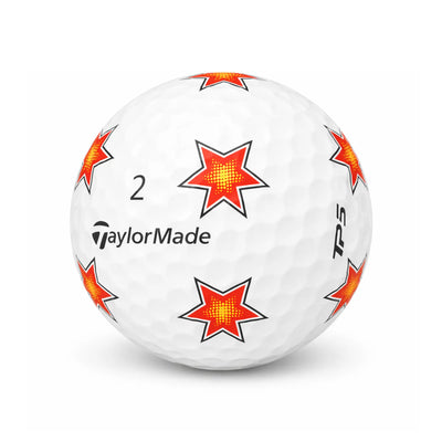 TaylorMade TP5/X Pix Mix Lakeballs | AAAA – 25 gebrauchte weiße Golfbälle mit Pix Muster, freigestellt