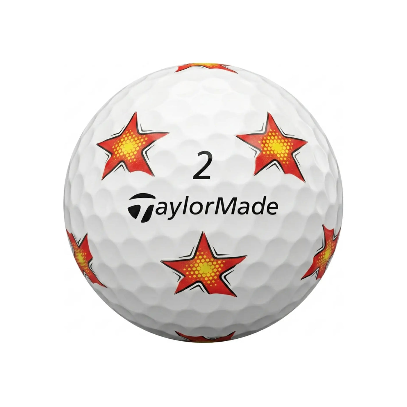 TaylorMade TP5/X Pix Mix – Nahaufnahme weißer Golfball mit Pix Muster und Logo