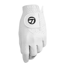 Damen Golfhandschuh in Weiß mit Belüftungslöchern und Klettverschluss, Nahaufnahme