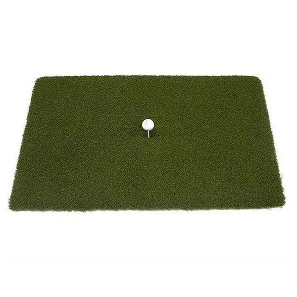Golfabschlagmatte mit Tee und Golfball, ideal für Indoor Golftraining und Simulatoren