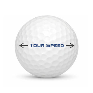 Titleist Tour Speed Lakeball – Gebrauchter weißer Golfball mit Tour Speed Logo und Nummer