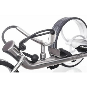 Trend Golf Streaker E-Trolley 2026, detailreiche Ansicht der Halterungen und Mechanik.