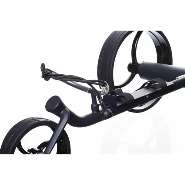Trend Golf Streaker E-Trolley 2026 mit schwarzen Rädern und komfortablem Griff.