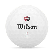 Weißer Golfball mit Wilson Logo und Nummer 1, Golfzubehör für Spieler