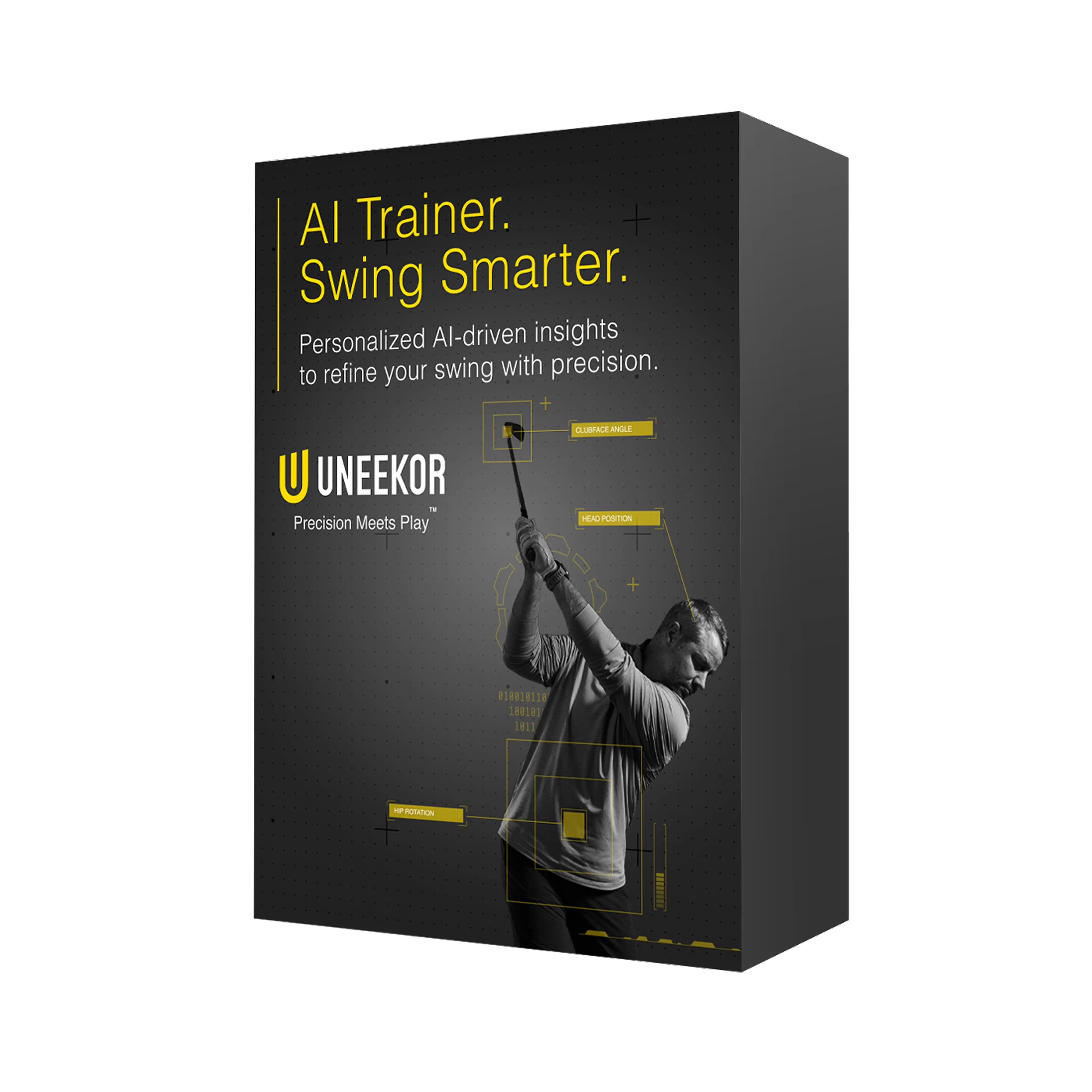 Uneekor AI Trainer, Golf-Simulator mit KI-gestützten Analysen zur Verbesserung des Schwungs.