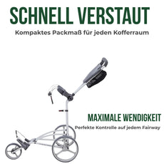 Big Max Autofold X2 - 3 Rad Push Trolley 