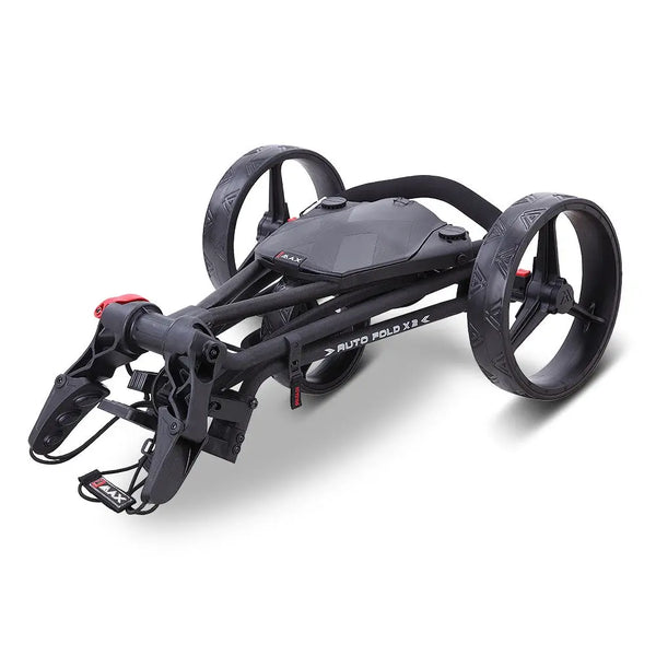 Big Max Autofold X2 – Griffbereich mit Scorekartenfach, Detailansicht