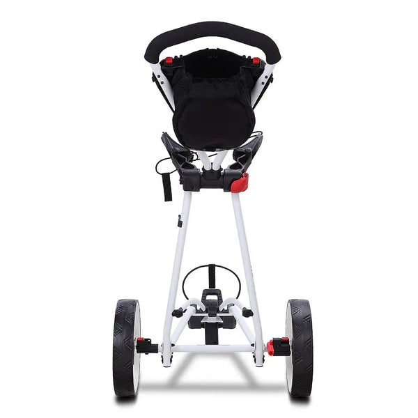 Big Max Autofold X2 Push Trolley – Klappmechanismus, Detailansicht