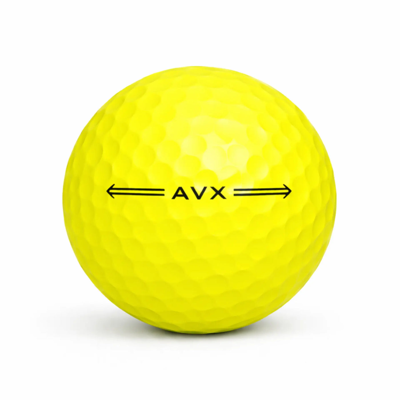 Titleist AVX Yellow Lakeball – Gebrauchter gelber AVX Golfball mit Logo und Nummer