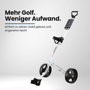 Big Max Basic 2-Rad Push Trolley – Zusammengeklappt, kompakt