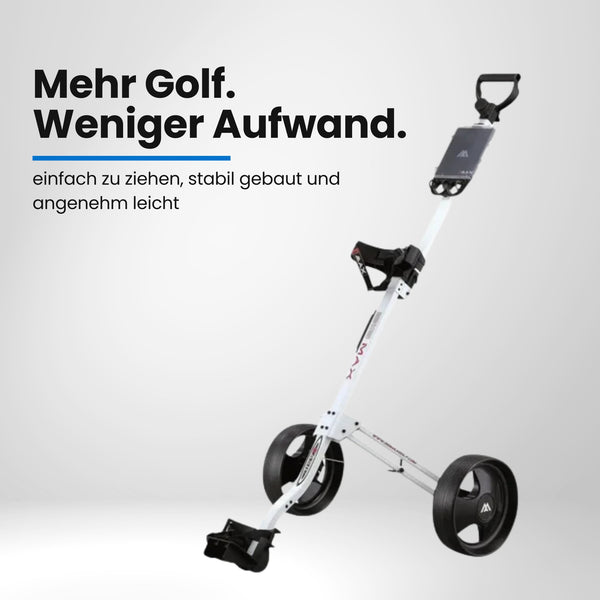 Big Max Basic 2-Rad Push Trolley – Zusammengeklappt, kompakt