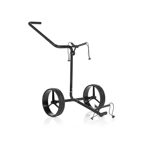 Golf Trolley aus Carbon mit zwei großen Rädern, moderner Golftrolley für Golfbags