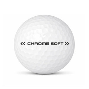 Callaway Chrome Soft Lakeball – Gebrauchter weißer Golfball mit Callaway Logo und Nummer