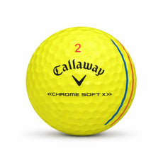 25 Callaway Chrome Soft Triple Track Mix Yellow | AAAA