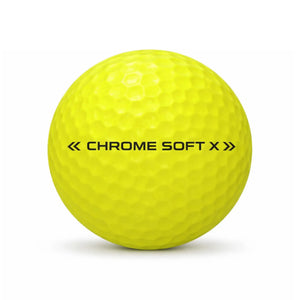Callaway CS Triple Track Yellow Lakeball – Gebrauchter gelber Golfball mit Triple Track Markierung