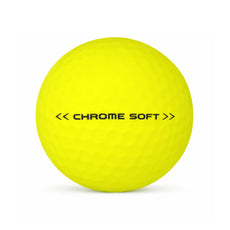 Callaway Chrome Soft Yellow Lakeball – Gebrauchter gelber Golfball mit Callaway Logo und Nummer