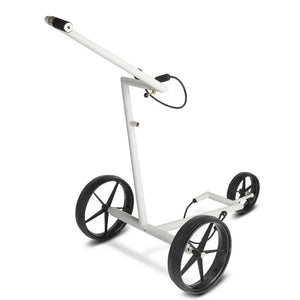 Big Max e-Lite 3 Rad Elektro Trolley – Zusammengeklappt, Seitenansicht