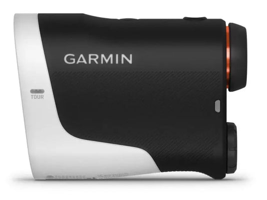 Garmin Golf-Entfernungsmesser Z30 in Schwarz-Weiß, seitliche Ansicht
