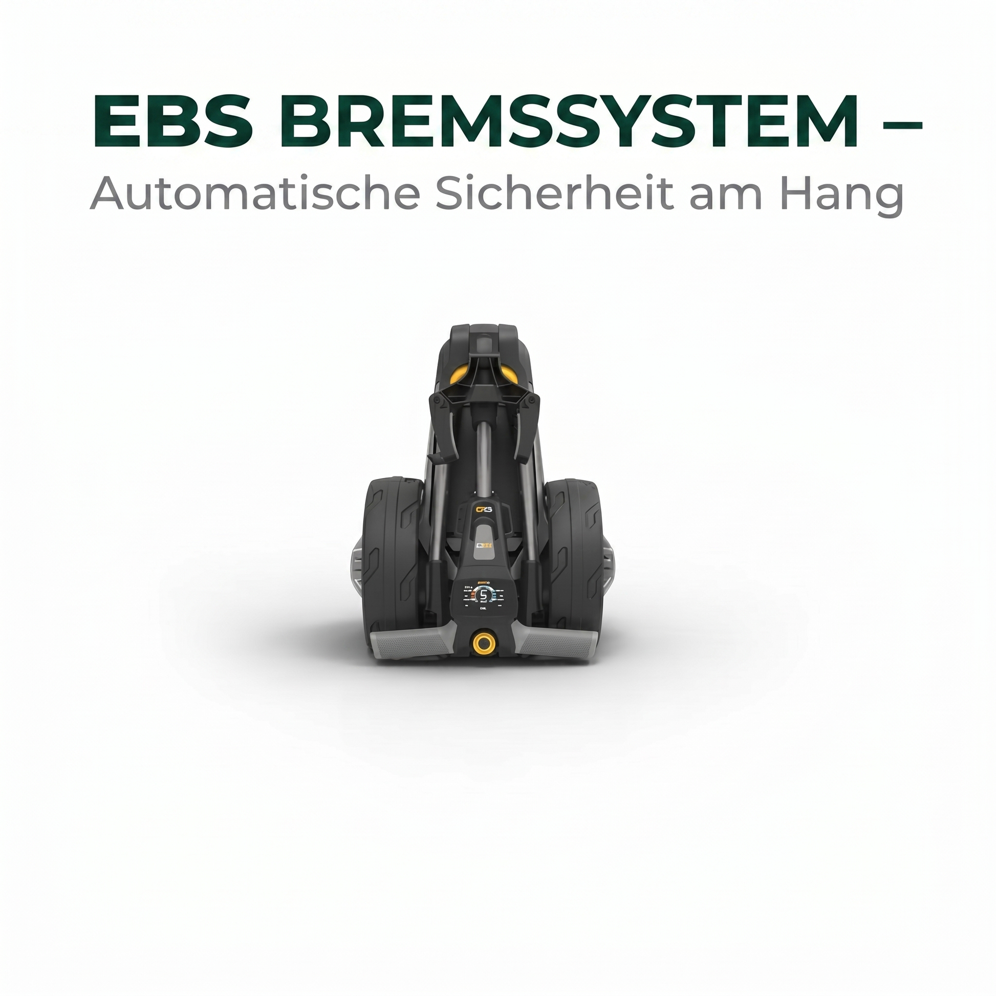 PowaKaddy CT6 — EBS Bremssystem für automatische Sicherheit am Hang