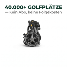 PowaKaddy CT6 — Über 40.000 Golfplätze vorinstalliert, kein Abo, keine Folgekosten