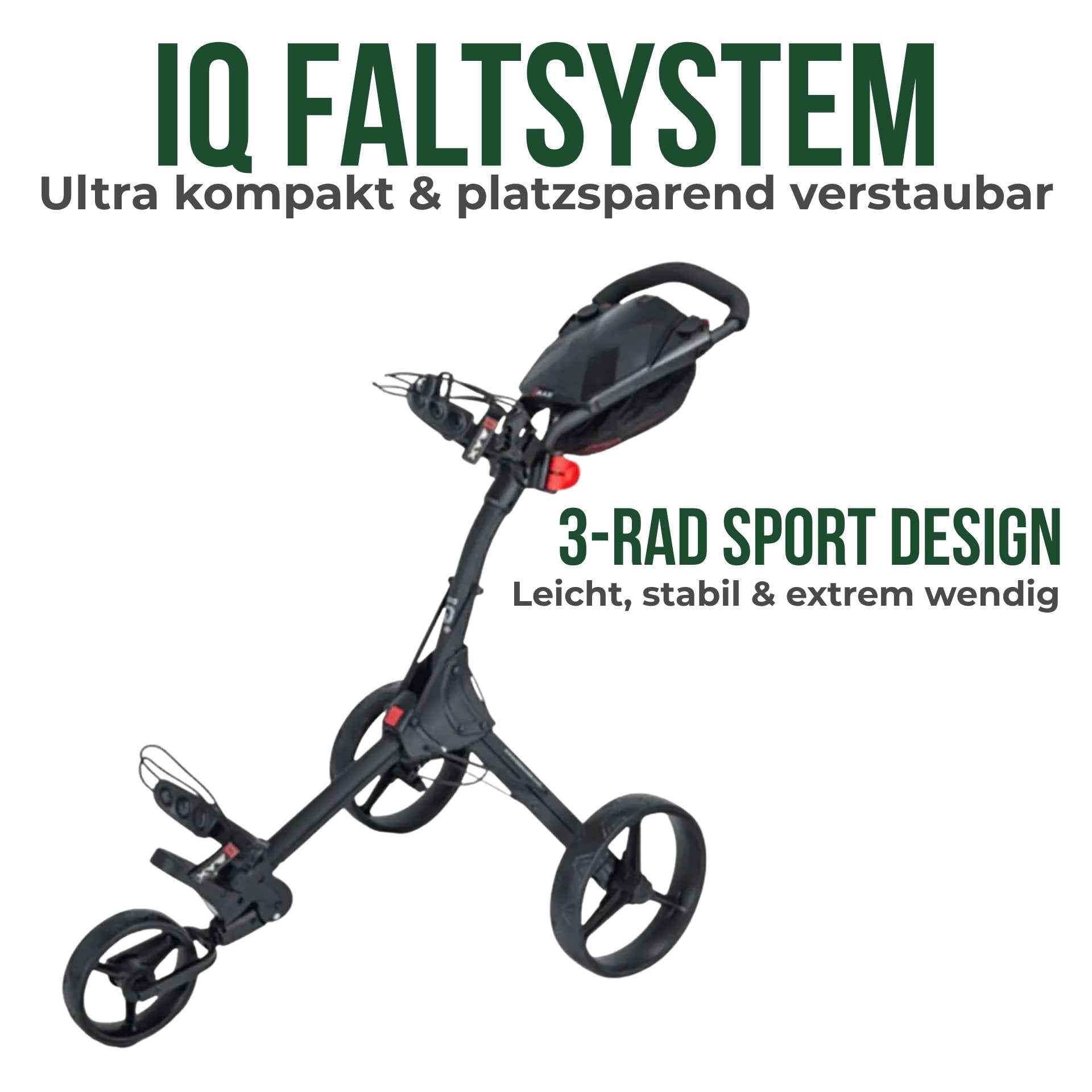 Big Max IQ² - 3 Rad Push Trolley 