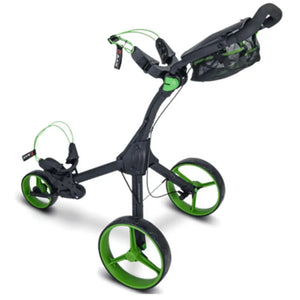 Big Max IQ² Push Trolley – Zusammengeklappt, Frontansicht kompakte Transportlage