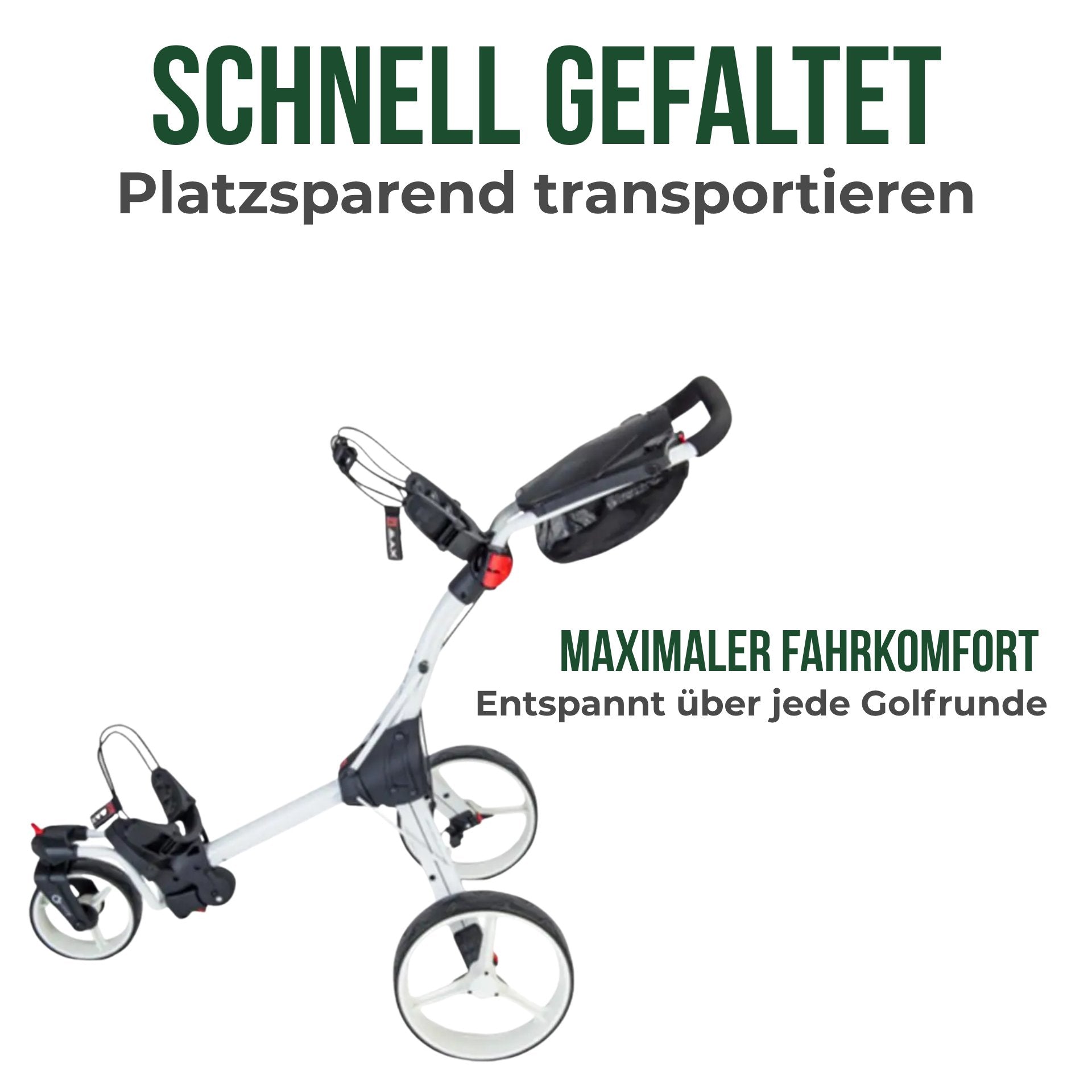 Big Max IQ² 360 - 3 Rad Push Trolley 
