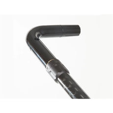 JuCad Carbon Griff mit Drehschalter für E-Trolley, Nahaufnahme, modernes Golfzubehör