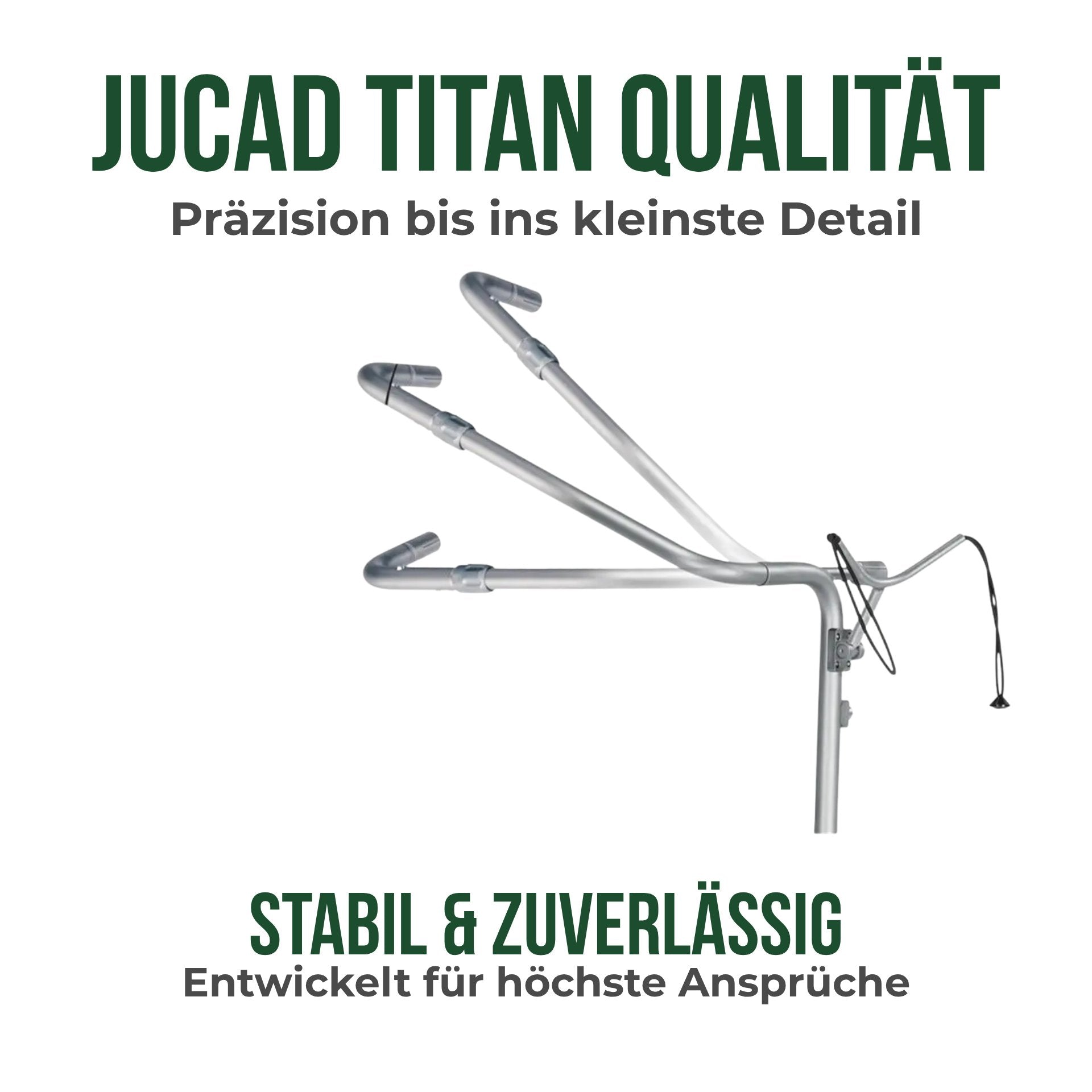 Verstellbare Griffstange für E-Trolley, silber, mit Bewegungsillustration, Golfzubehör