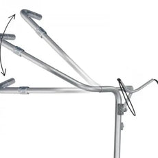 Verstellbarer Aluminium-Griff für Golf Trolley, mehrere Positionen angezeigt