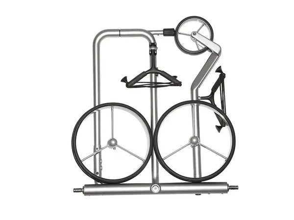 Justar CARBON Light Set E-Trolley, zusammengeklappt, mit zwei Rädern und Halterung.