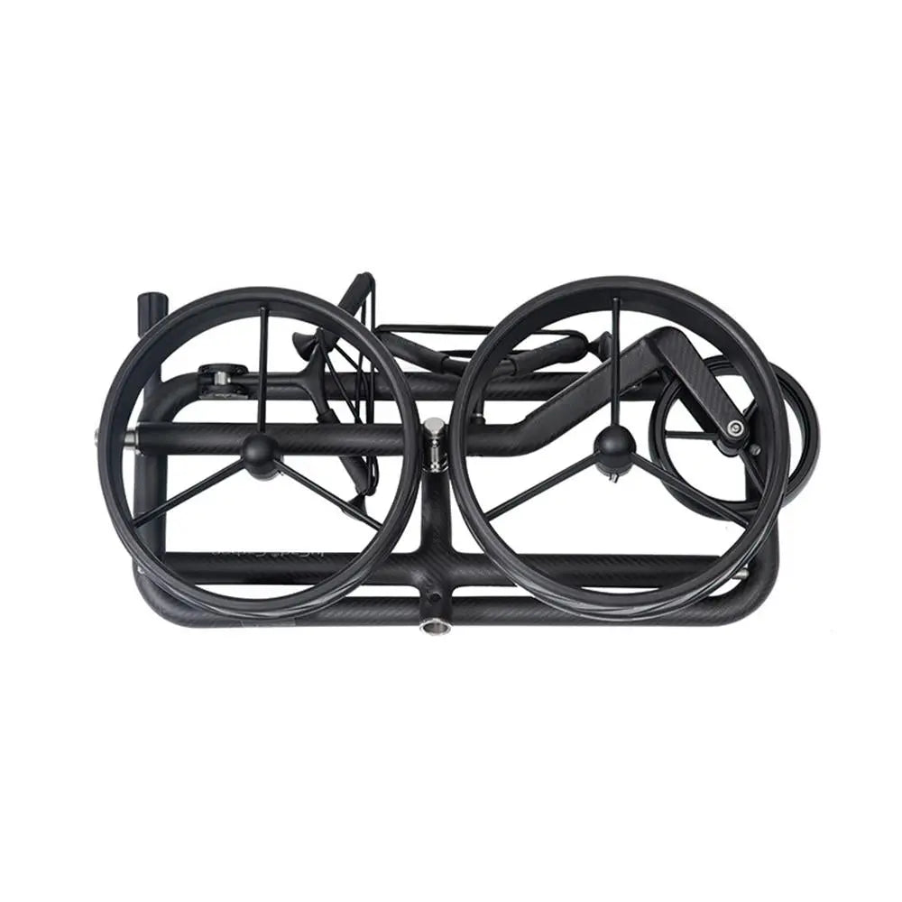 Gefalteter Golf Trolley aus Carbon, kompakt, leichte Bauweise, E-Trolley Zubehör