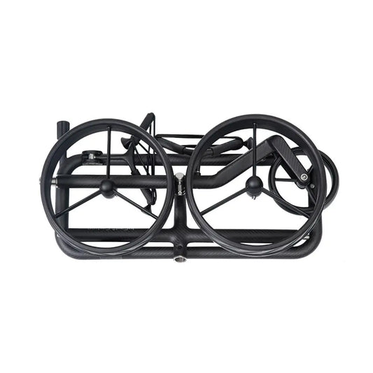 Gefalteter Golf Trolley aus Carbon, kompakt, leichte Bauweise, E-Trolley Zubehör