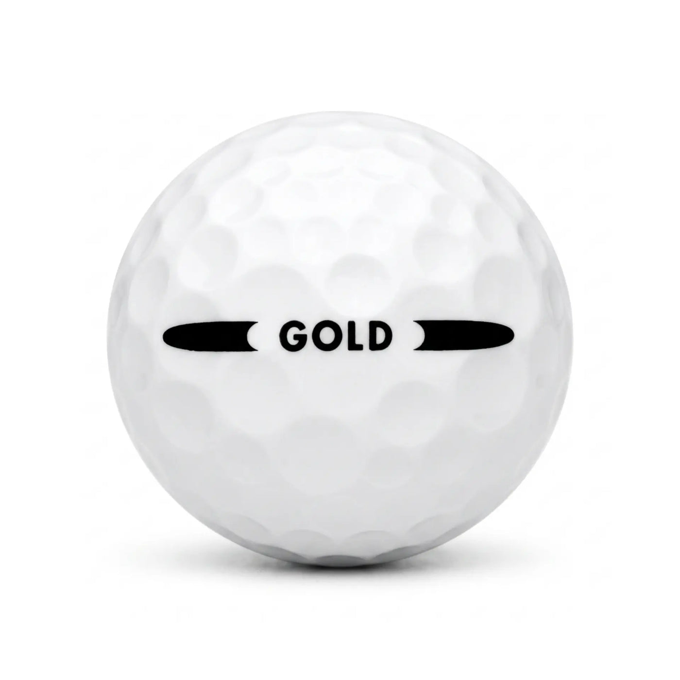 Pinnacle Mix Lakeball – Gebrauchter weißer Pinnacle Golfball mit Logo und Nummer, Seitenansicht