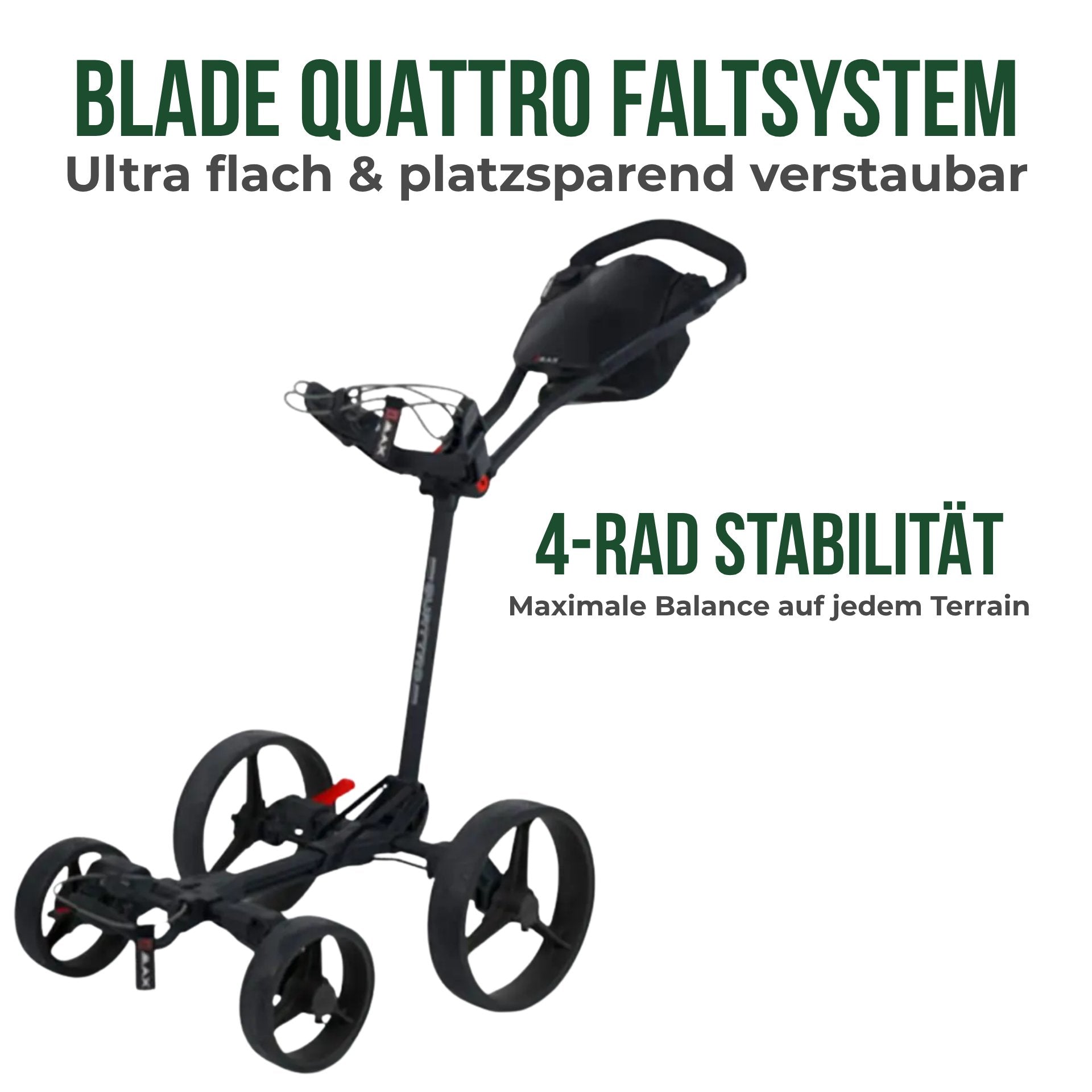 Big Max Blade Quattro - 4 Rad Push Trolley 