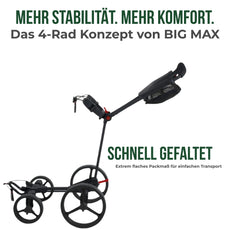 Big Max Blade Quattro - 4 Rad Push Trolley 