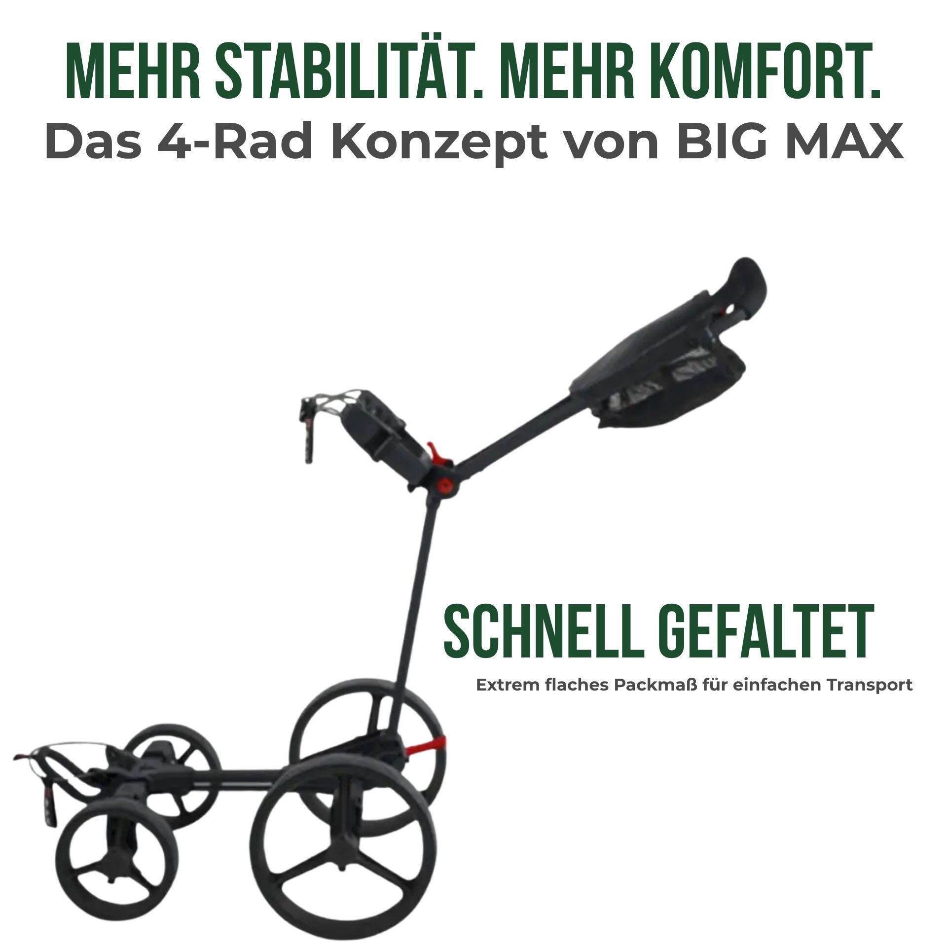 Big Max Blade Quattro - 4 Rad Push Trolley 