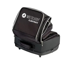 Motocaddy FLIGHTSAFE E-Trolley Transporttasche, schwarz, robust, zusammengefaltet