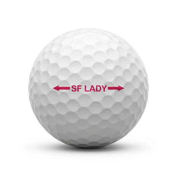 Srixon Soft Feel Lady Lakeball – Gebrauchter Golfball mit Srixon Lady Logo und Nummer