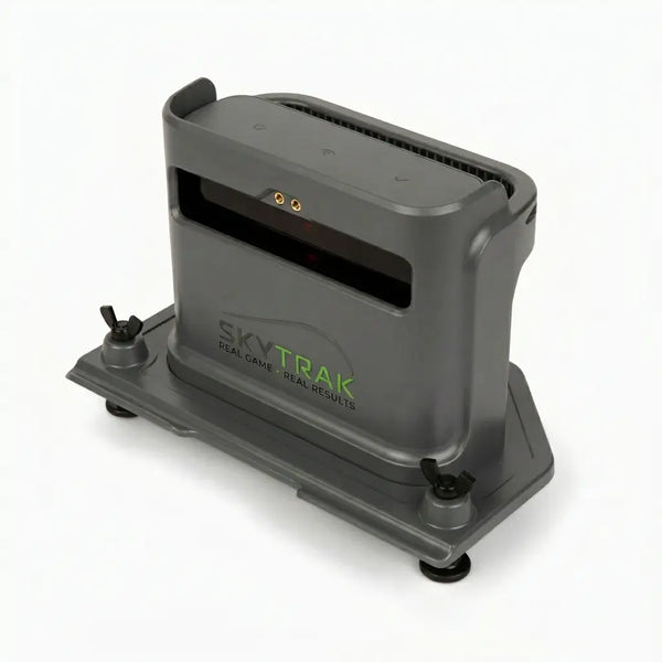 SkyTrak MAX Protective Case – Detailansicht Verschlussmechanismus und Tragegriff