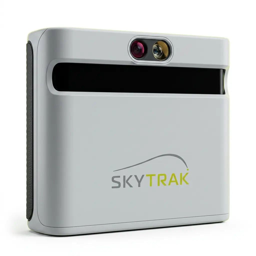 SkyTrak+ Golf Launch Monitor – Kompakter Launch Monitor für Indoor Simulatoren, Frontansicht