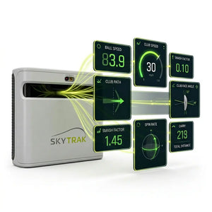 SkyTrak+ Launch Monitor – Kompakter Golf Simulator Sensor, Detailansicht von oben
