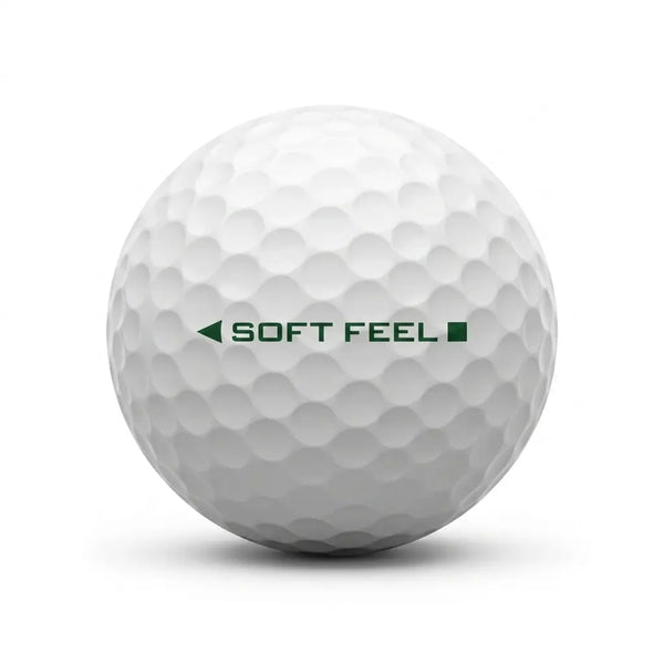 Srixon Soft Feel Lakeball – Gebrauchter weißer Golfball mit Srixon Logo und Nummer