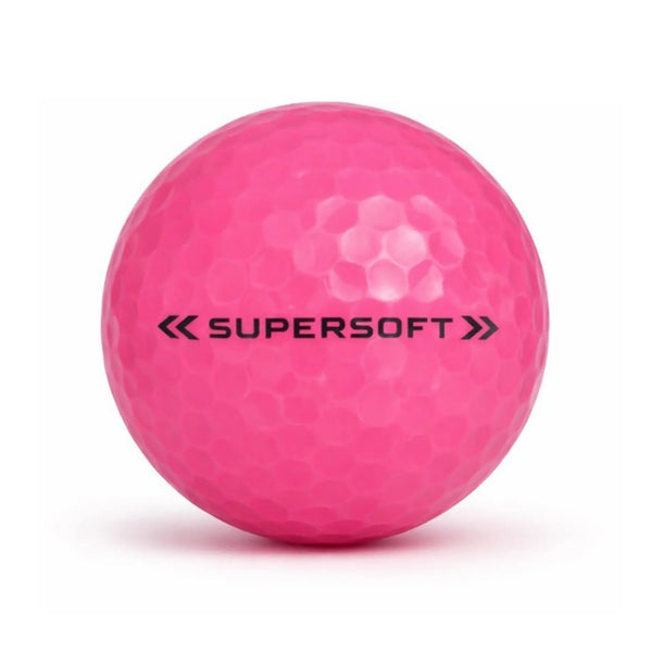 Callaway SuperSoft Pink Lakeball – Gebrauchter pinker Golfball mit Callaway Logo und Nummer