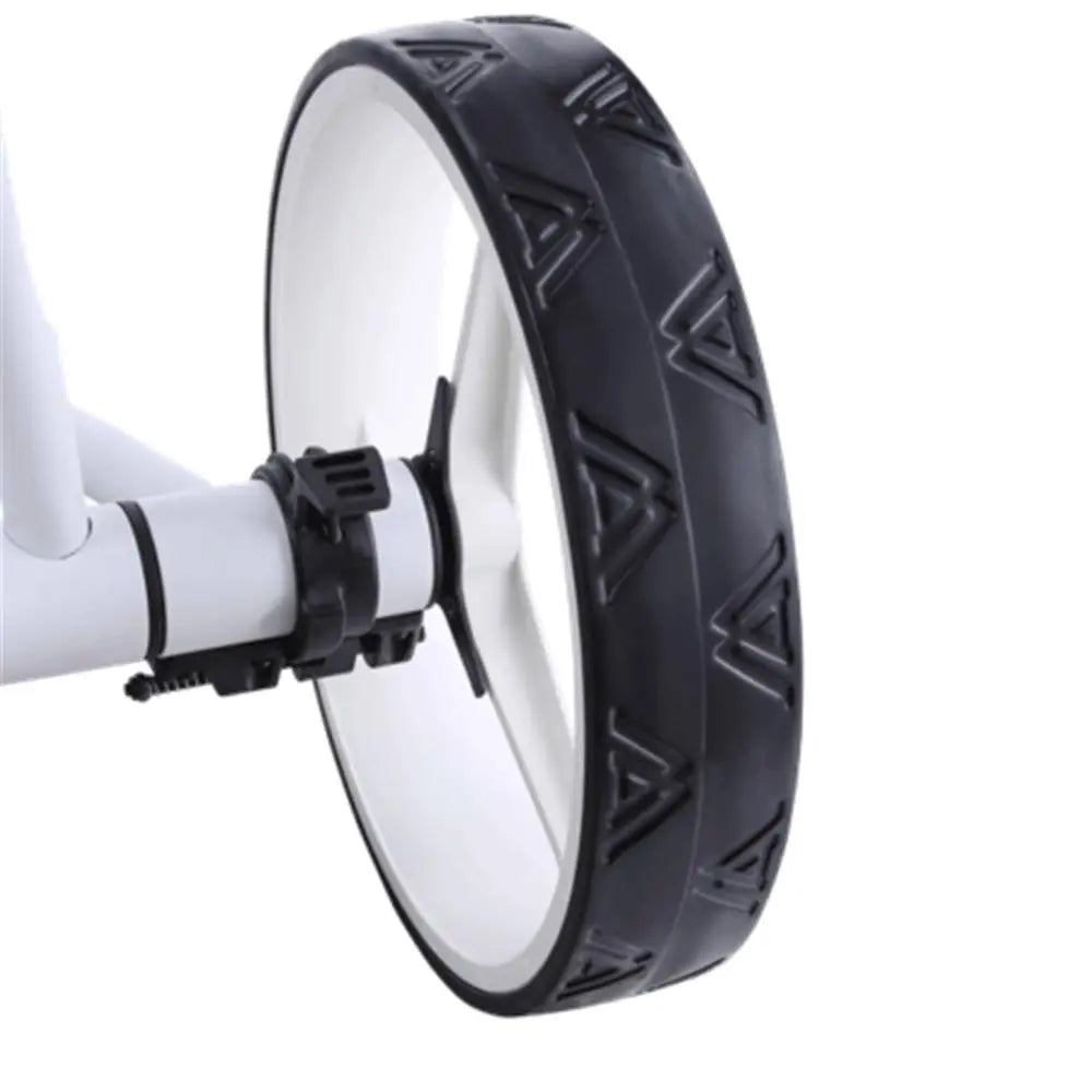 Big Max TI-Lite 3 Rad Push Trolley – Griffbereich und Zubehör, Detailansicht