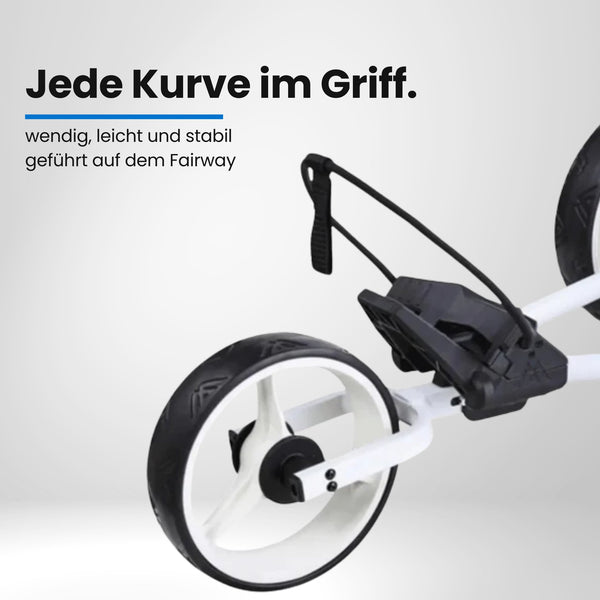 Big Max TI-Lite 3 Rad Push Trolley – Seitenansicht Farbvariante 2