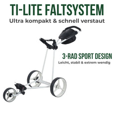 Big Max TI-Lite - 3 Rad Push Trolley 