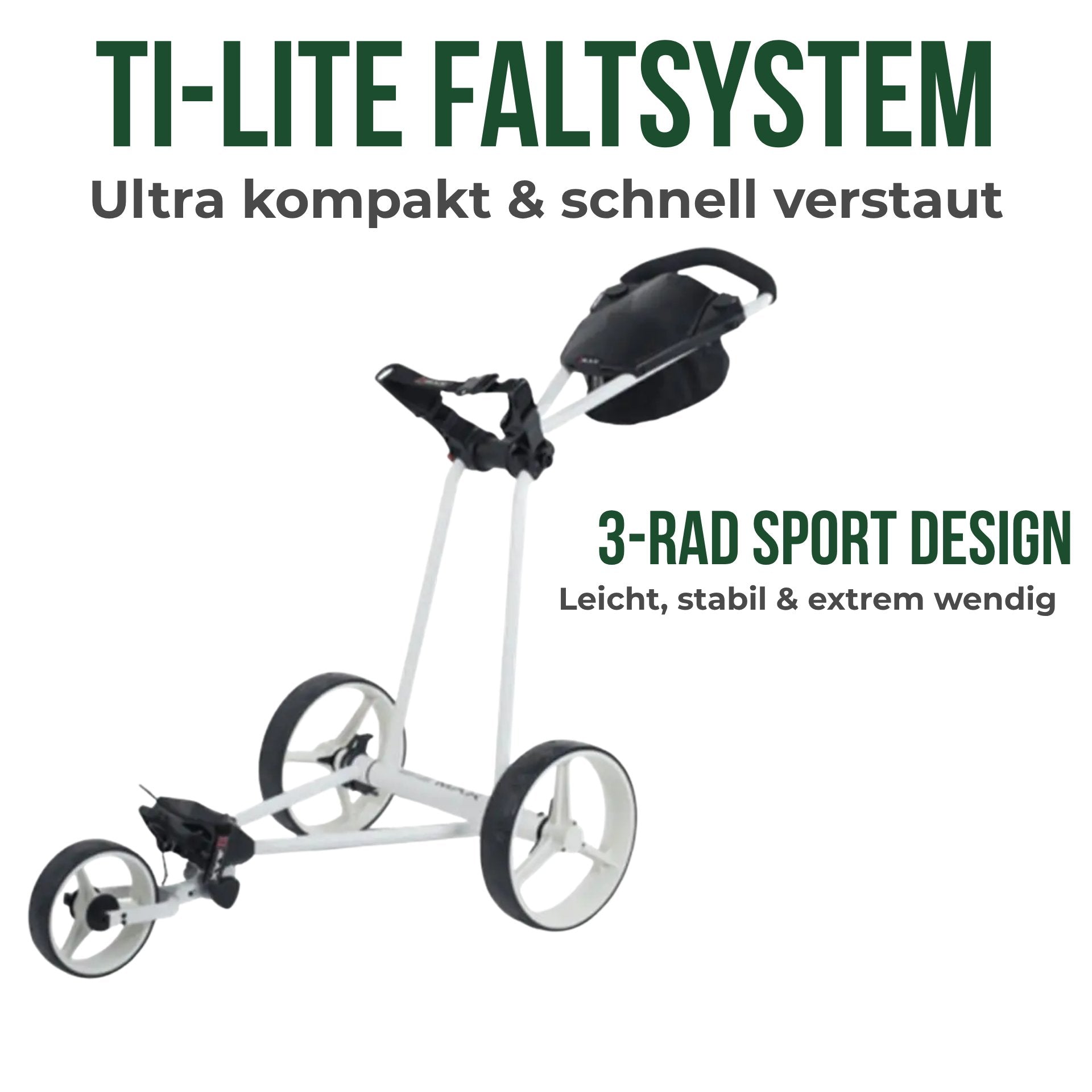 Big Max TI-Lite - 3 Rad Push Trolley 